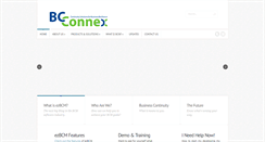 Desktop Screenshot of bcconnex.com